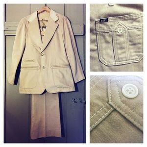 VTG Lee | Polyester/Cotton Suit | 38R